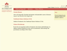 Tablet Screenshot of en.tcmklinik.de